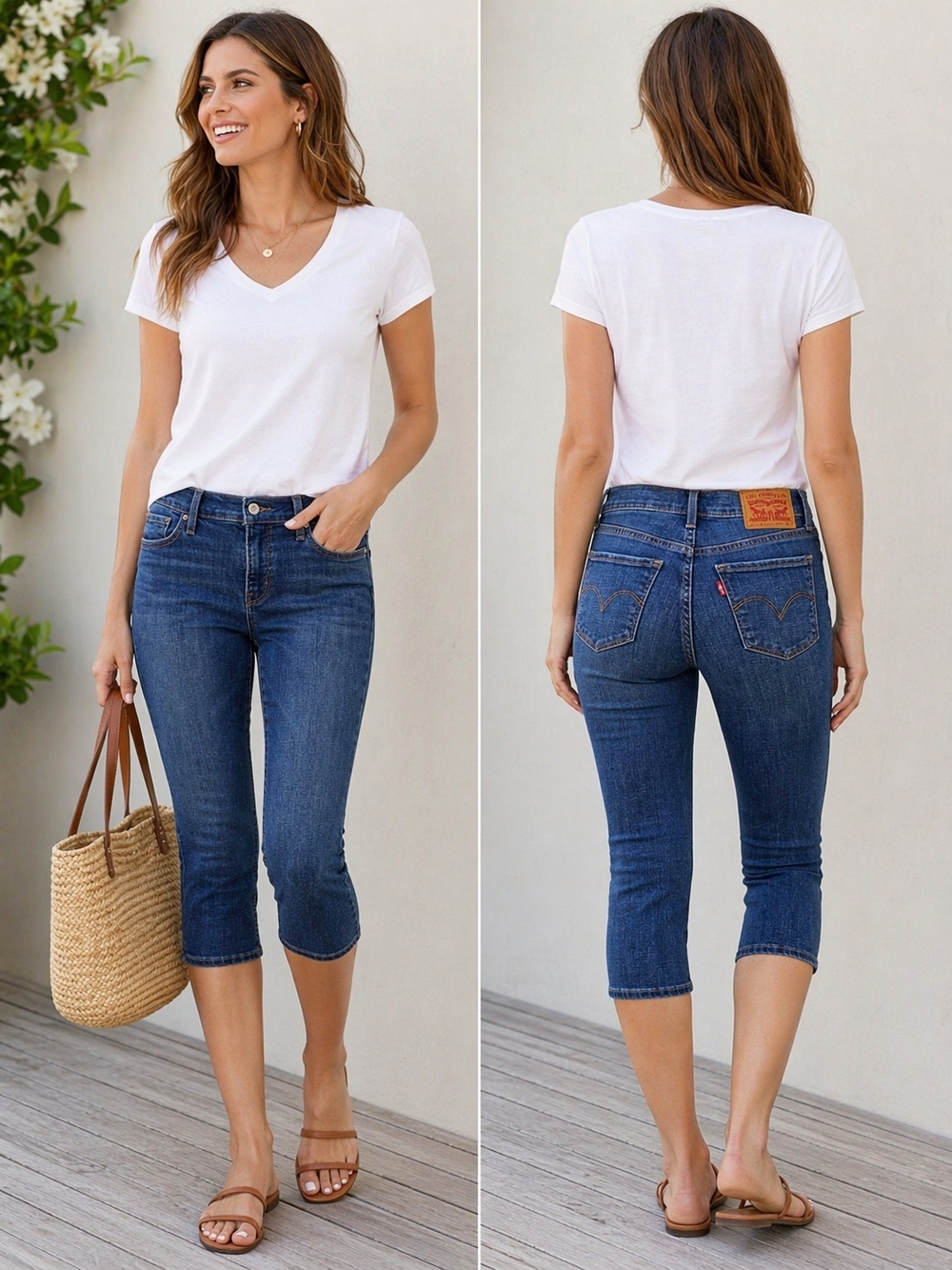 Levi’s 311 Shaping Capri Jeans 27 Slim Fit Stretch Summer Denim